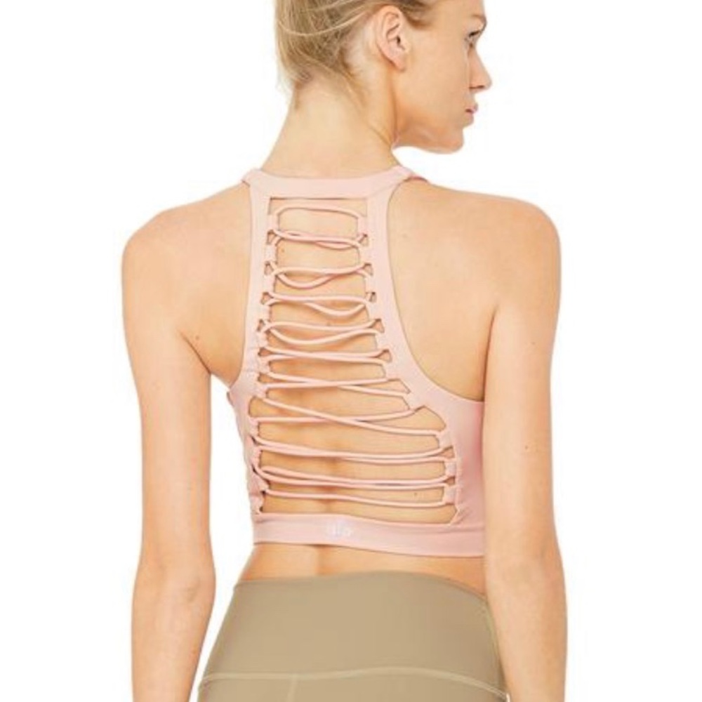 ALO YOGA 🧘🏻‍♀️OPEN BACK CROP SPORTS BRA TOP